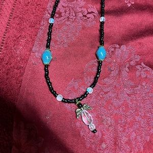 Hand crafted necklace.